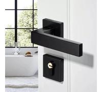 Serratura per porta nera serratura maniglia per porta interna per camera da lett