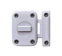 Serratura per porta notturna, serratura per interni ed esterni, hardware di sicurezza resistente, 4,5 x 3,5 x 1,38 x 1,38 cm, meccanismo di bullone liscio, accessorio di rinforzo di sicurezza, per