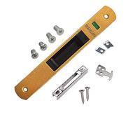 Serratura per porta, porta scorrevole, porta scorrevole e finestra, chiusura a filo in vetro, porta mobile, chiusura a scatto per la casa (Oro)