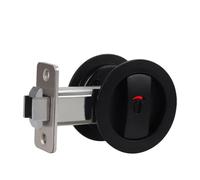 Serratura per porta scorrevole con serratura di indicazione rossa verde balcone camera da letto bagno serratura circolare doppio gancio serratura hardware