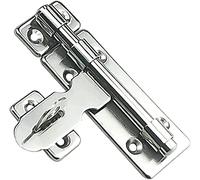 Serratura per porta scorrevole, confezione da 2 chiavistelli, in acciaio inox ispessito, serratura scorrevole per porta, serratura scorrevole con viti (10,2 cm)