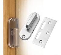 Serratura per porta scorrevole e chiavistello, realizzata in acciaio inossidabile antiruggine, adatta per varie porte, tra cui armadi e garage