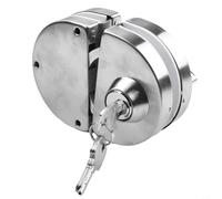 Serratura per porta scorrevole in acciaio inossidabile con design a doppio bullone e controllo chiave, adatta per porte in vetro senza telaio 8 12 mm di spessore