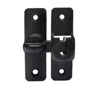 Serratura per porta scorrevole, in lega di alluminio, 90180 gradi, per proteggere le aree interne ed esterne (nero)