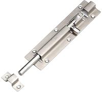 Serratura per porta scorrevole, serratura a chiavi Confezione da 4 chiavistelli a barilotto, serratura scorrevole in acciaio inossidabile ispessito for porta, serratura for porta migliorata(6 inches)