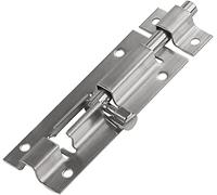 Serratura per porta scorrevole, serratura a chiavi Serratura for porta con chiusura in acciaio massiccio e resistente, finitura spazzolata, con viti(3 inches)