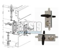 Serratura per porte basculanti VIRO 8217 completa di aste e accessori