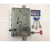 SERRATURA PER PORTE BLINDATA SECUREMME DOPPIA MAPPA SERIE 25 CUORE SECURMAP ANTIMANIPOLAZIONE ENTRATA CHIAVE E MANIGLIA 63mm SINISTRA A SPINGERE CON INTERASSE 37mm