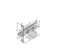 Serratura per porte in alluminio Welka 13070010 70 mm