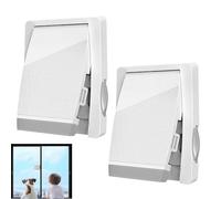 Serratura Per Porte Vetrate Scorrevoli | Sicurezza Bambini Set Di 2 Fermaporte Con Catenaccio - Dispositivo Di Sicurezza Per Finestre Interno Casa Viaggio Bagno Camera Terrazzo