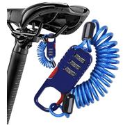 Serratura per scooter elettrico,Serratura per cavo scooter - Serratura di sicurezza con combinazione a 3 cifre - Serratura retrattile antifurto, catena di blocco portatile per scoote