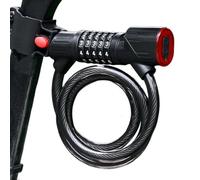 Serratura Per Scooter - Lucchetto con Luci Incorporata e Catena Antiscasso Resistente | Accessori per Bicicletta Leggeri a Sgancio Rapido per Uso Urbano, Sicurezza Scolastica e Garage