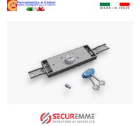 Serratura Per SERRANDA Centrale SECUREMME Sicurezza Doppia Mappa 56x156 mm