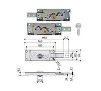 Serratura per Serranda Laterale Cilindro Tondo S711 Dx Sx Accoppiate