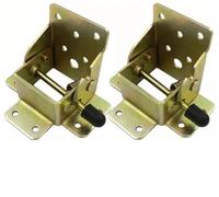 Serratura Per Tavolo Pieghevole 4 pezzi staffa pieghevole in ferro pieghevole blocco prolunga tavolo sedia letto gamba staffe di supporto pieghevoli cerniera cerniere autobloccanti(2.5mm thickness)