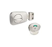 Thirard Serratura per WC con indicatore 40 mm in acciaio inox spazzolato sicurezza automatica Grigio