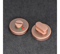 Serratura per WC in acciaio inox, divisorio per porta del WC pubblico, blocco con bullone, blocco per la privacy del bagno (bronzo rosso)