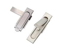 Serratura piatta in acciaio inossidabile 304 per scatola di distribuzione per apparecchiature di automazione industriale, serratura per porta, 1 pezzo (piccolo)