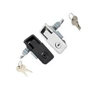 Serratura piatta nera for uso domestico Serratura for apparecchiature elettriche industriali for scatole di distribuzione e armadi 1 pz(Bright chrome- lock)