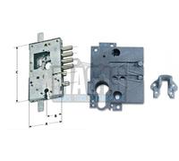 SERRATURA PLURISISTEMA SECUREMME 2530 INT.28 + NUCLEO A CILINDRO EUROPEO 25C