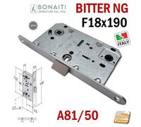 SERRATURA PORTA BONAITI B- BITTER NEW GENERATION FRONTALE 18X190/18X196 E50 WC