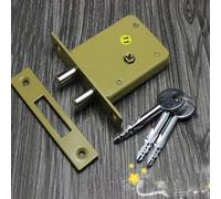 Serratura Porta di Sicurezza Rame Ferro CrossKey Doppia Asta Tubo per Vari Uso P