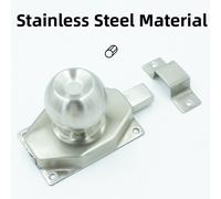 Serratura porta interna chiusura a sfera inox meccanismo perno sferico antiruggi