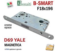 SERRATURA PORTA INTERNA MAGNETICA B-SMART BONAITI FRONTALE 18X190 / 18x196 E50