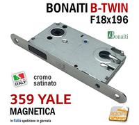SERRATURA PORTA INTERNA MAGNETICA B-TWIN BONAITI FRONTALE 18X190 /18x196 E50 I90