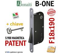 SERRATURA PORTA MAGNETICA B-ONE BONAITI 900 909 FRONTALE 18X190/196 E50 I7090
