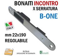 SERRATURA PORTA MAGNETICA B-ONE BONAITI 911 FRONTALE 18X196 INT90 BAGNO WC CR.S
