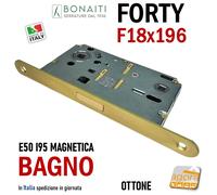 SERRATURA PORTA MAGNETICA BONAITI B-FORTY N67 WC BAGNO F18x196 E50 INT95