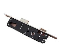 Serratura Porta Raccordi for porte d'ingresso di sicurezza in acciaio scorrevoli con telaio for serrature da infilare nere(20mm)