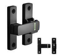 Serratura Porta Scorrevole,Chiavistello Porta,Serratura con Catenaccio in Acciaio inox a 90/180 Gradi,Serratura con Frizione per Carichi Pesanti,ad Angolo Retto per Porte Scorrevoli,Armadi