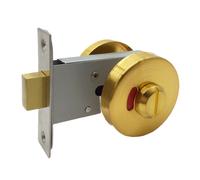 Serratura Porta WC Acciaio Inox con Cartello Vuoto Occupato Distinto per Privacy