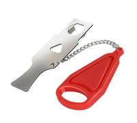 Serratura portatile di sicurezza， Serratura for porta di sicurezza portatile in ferro inossidabile PP + multicolore 1/2 pezzi for viaggi e hotel: Accessorio(1pc Red)