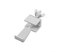 Serratura portatile in acciaio inox resistente, dispositivo di sicurezza compatibile con casa, appartamento, hotel, viaggi, protezione della privacy, (argento)