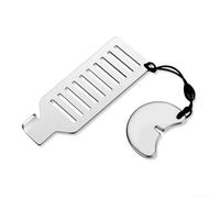 Serratura portatile per porte con apertura interna, in acciaio inox, dispositivo di sicurezza e privacy compatibile con piastre standard per porta, viaggi e hotel