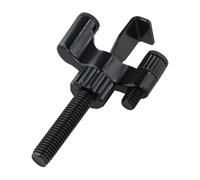 Serratura portatile per viaggi e casa, in lega di zinco, con design regolabile, compatibile con la maggior parte delle porte, nero (8 x 5 cm)