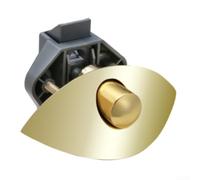 Serratura Push Lock in Lega di Zinco per Yacht | Design per mezzaluna elegante, finitura oro, per ideale per interni per camper e yacht, estetica superiore