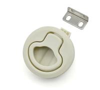 Serratura rotonda in plastica con anello di trazione maniglia a camma raccordi per barca a filo fermo per ponte barca accessorio hardware marino 1 pezzo (senza chiave)