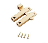 Serratura scorrevole in lega di alluminio per porte e armadi che fornisce una sicurezza stabile e duratura con azione scorrevole liscia (oro)