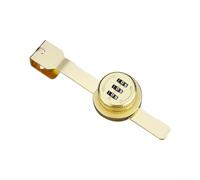 Serratura Scorrevole Lega Zinco per Vetrine Display | Combinazione 3 cifre, resettabile a piacere, chiave necessaria, per ideale per accessi rapidi(Gold)
