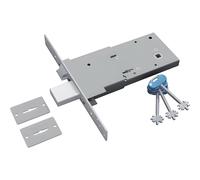 Serratura Securemme Per Porta In Ferro Scrocco e Mandate Art. 2010 Entrata 90mm