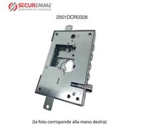 SERRATURA SECUREMME TRIPLICE 2501DCR0328 ENTRATA 63 DX INTERASSE 28 SENZA CUORE