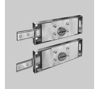 SERRATURA SERRANDA CHIAVE A DOPPIA MAPPA PREFER Coppia destra+sinistra 0733