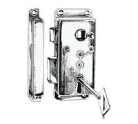 Serratura SI int. 110x45 - 1 PZ Osculati - 38.132.21SI - 3813221SI