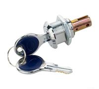 Serratura sicura per armadietto, realizzata in lega di zinco e anima in rame, versatile serratura per cassetti per distributori automatici e officine, finitura argento con 2 chiavi (WT9943)