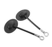 Serratura Sicurezza Ragazzo Ragazza Doppia Porta Adesiva 1 Paio | Plastica Nera, Design Sobrio Minimalista, per Sportelli Armadio e Frigoriferi French Door, senza Forare