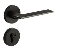 Serratura silenziosa moderna in lega di zinco, maniglia per porta interna in legno per camera da letto, serratura magnetica integrata con design diviso meccanico (I)